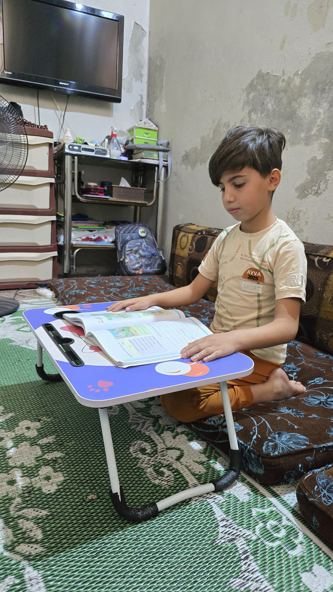 Ghassan dreams to become a doctor.