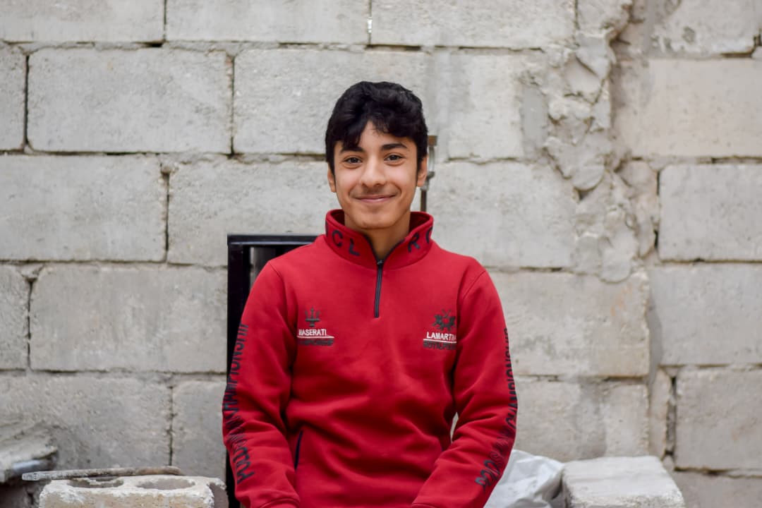 Ali is an orphan from Idlib