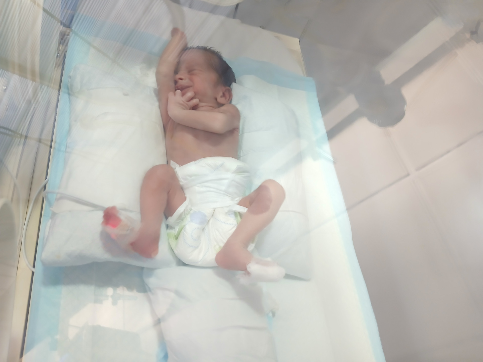 A suffering infant in need to secure treatment expenses.
