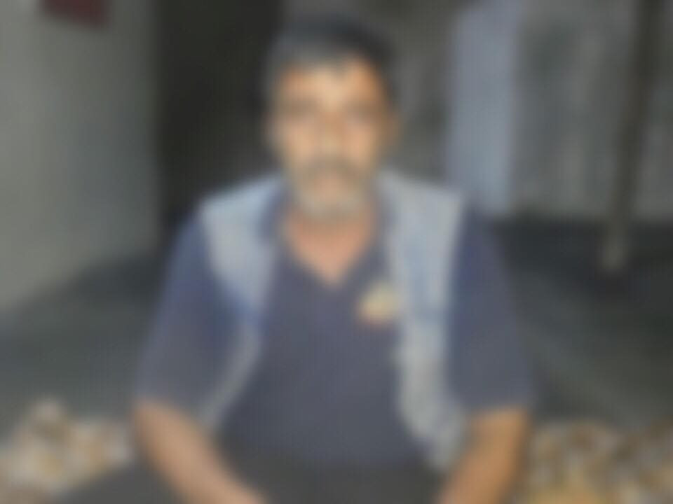 An old man requiring a surgery