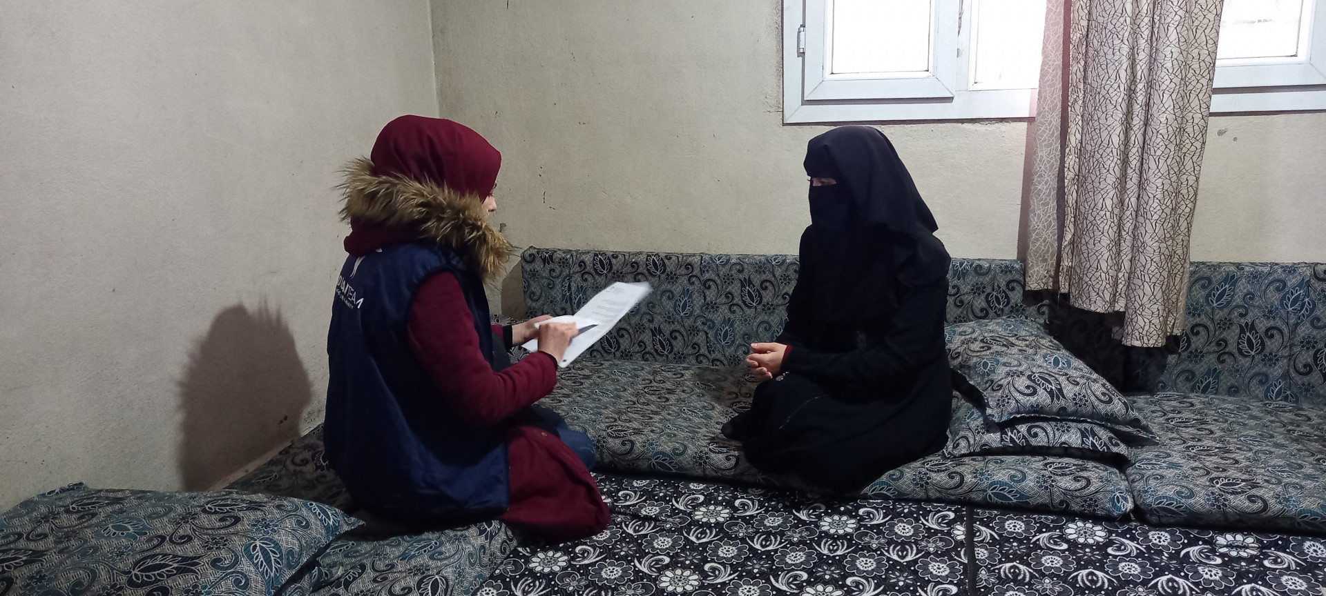Three families in one house without a provider
