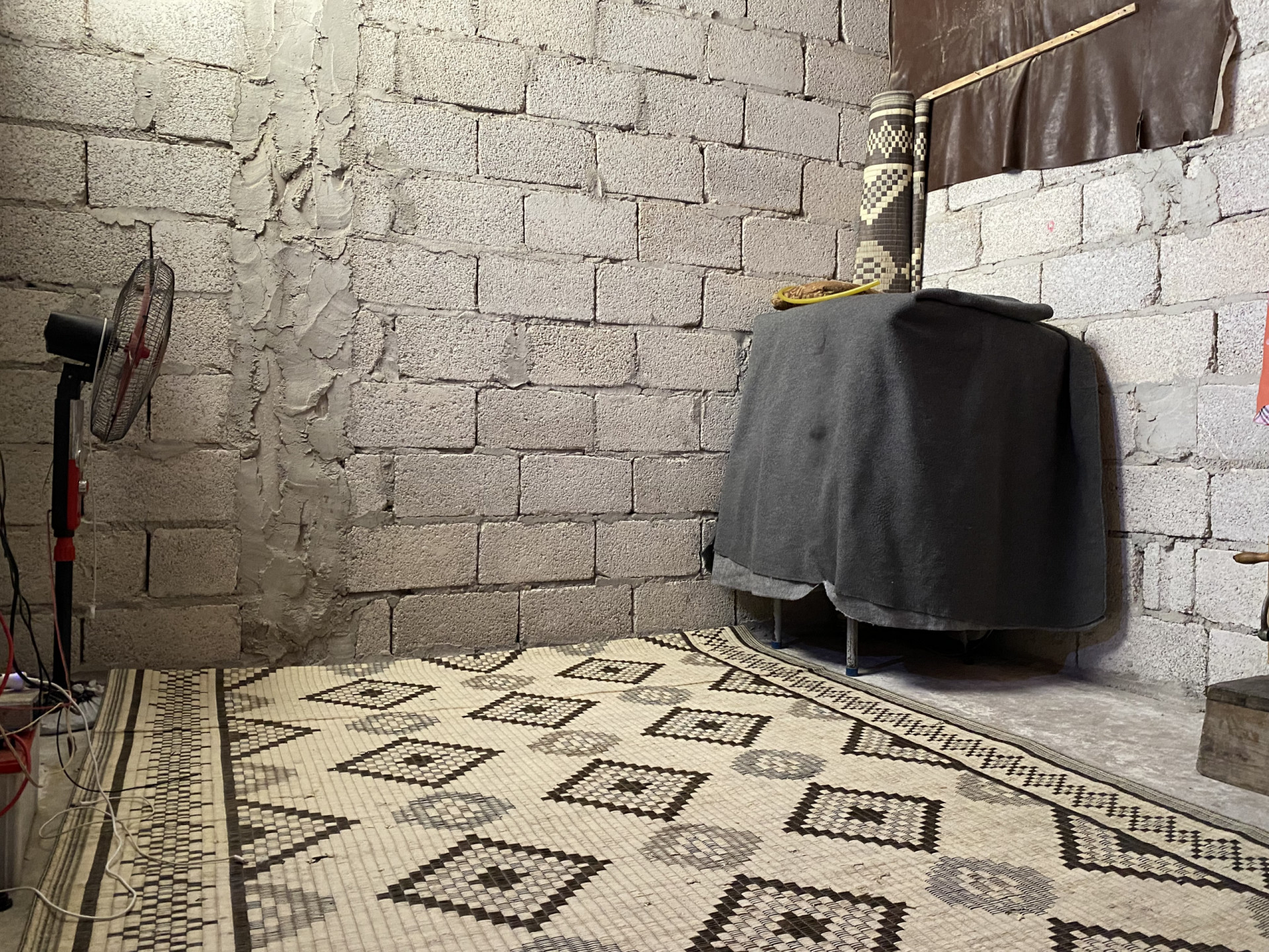 Ibtisam lives with her family of 8 in an unfinished house