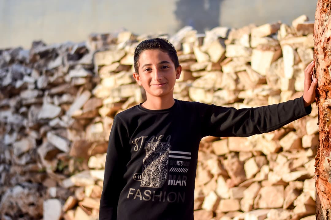 محمد نور طفل يتيم من ريف حلب