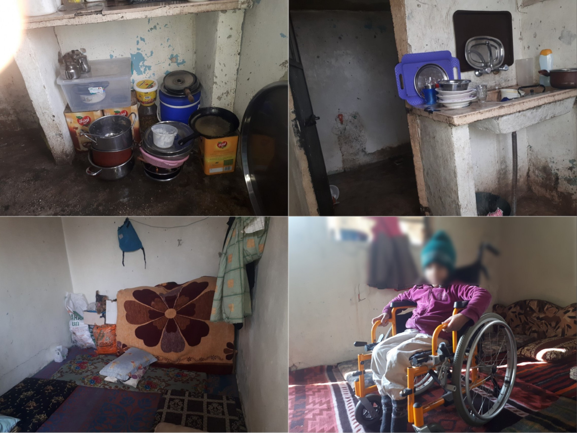 family deprived from life essentials