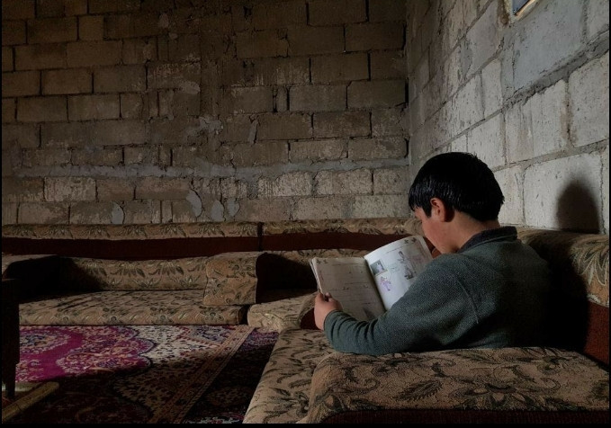 Saif Al-Din is an orphan from Idlib