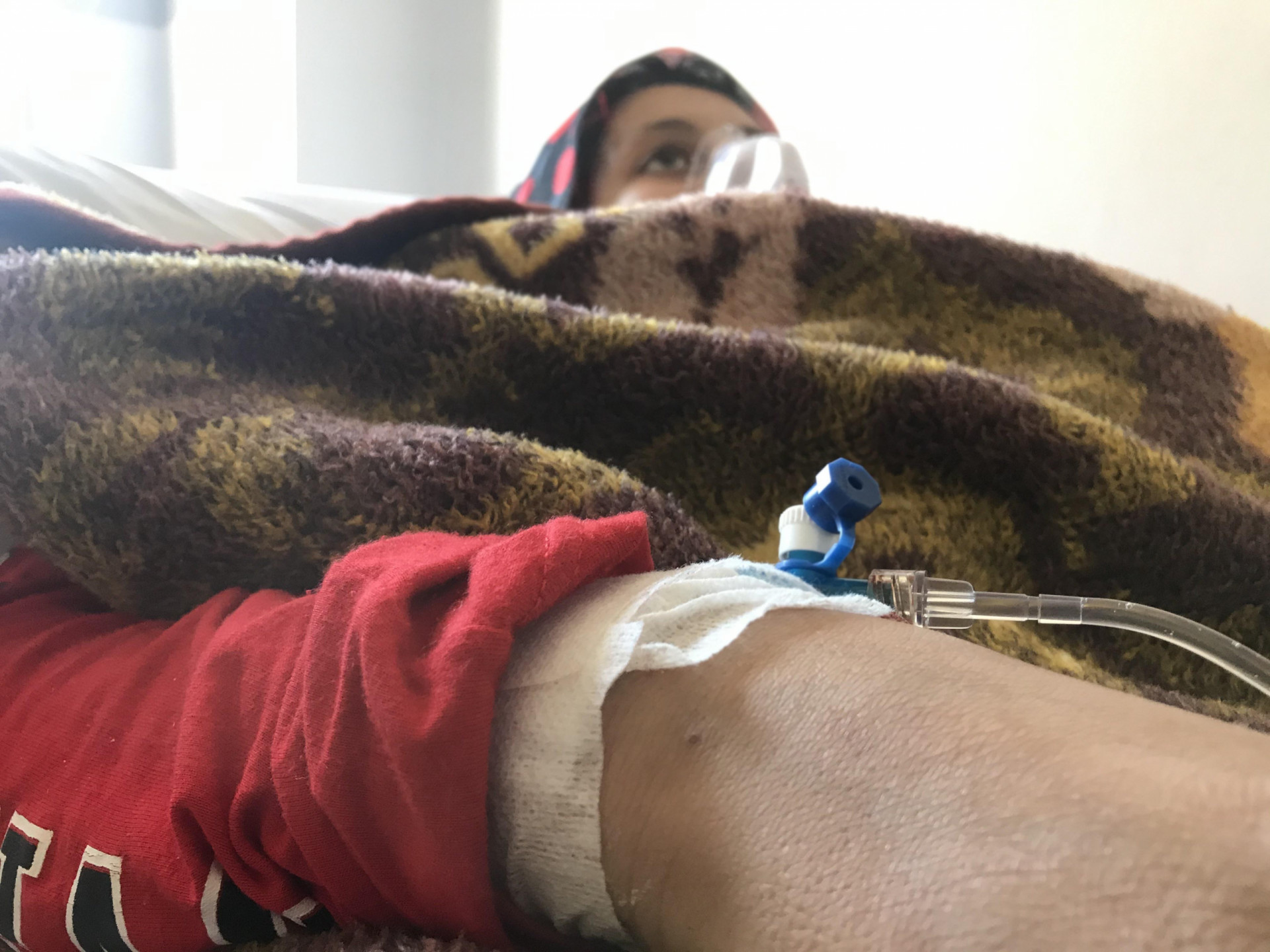 A hospitalized girl with risk of death