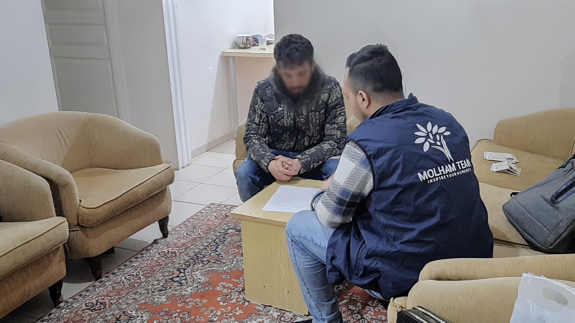 Ahmed's family was displaced after the earthquake, and their living situation became deplorable. .