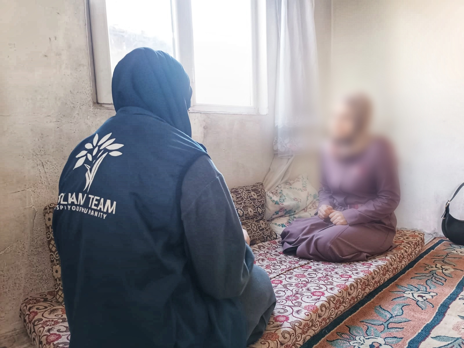She supports two children and has no one to help her