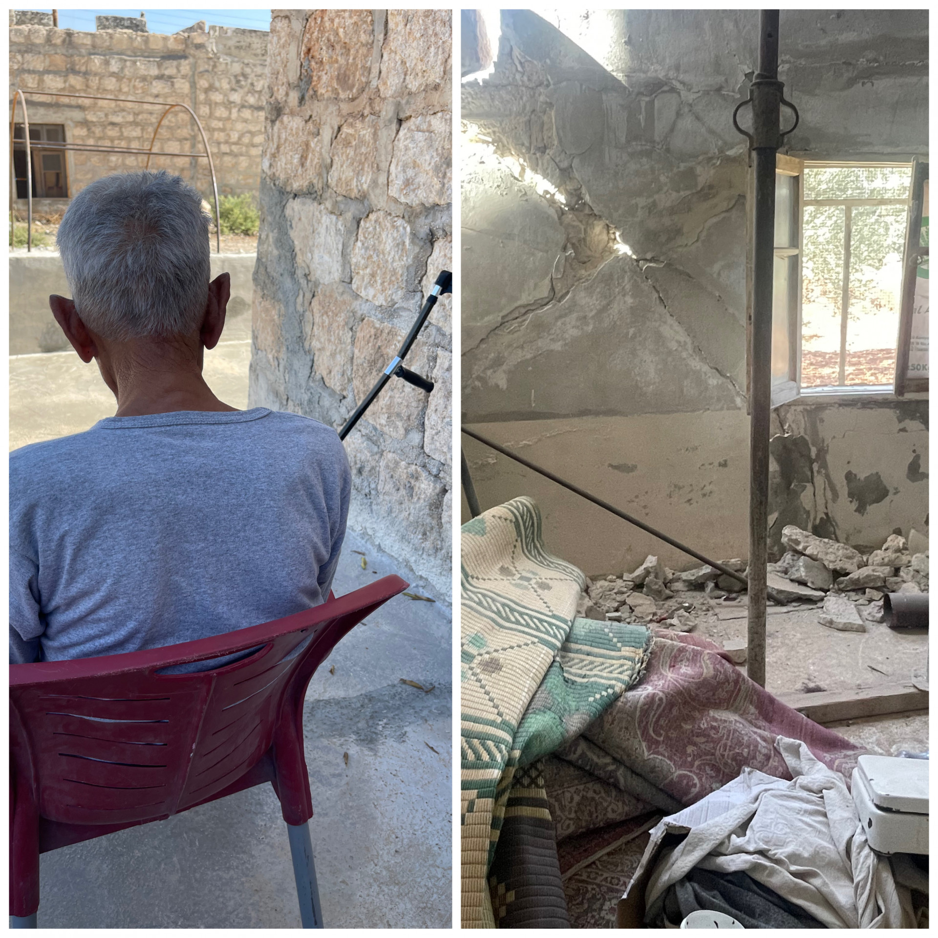 Abdul Rahim lives with his family among the rubble of the earthquake in harsh living conditions!