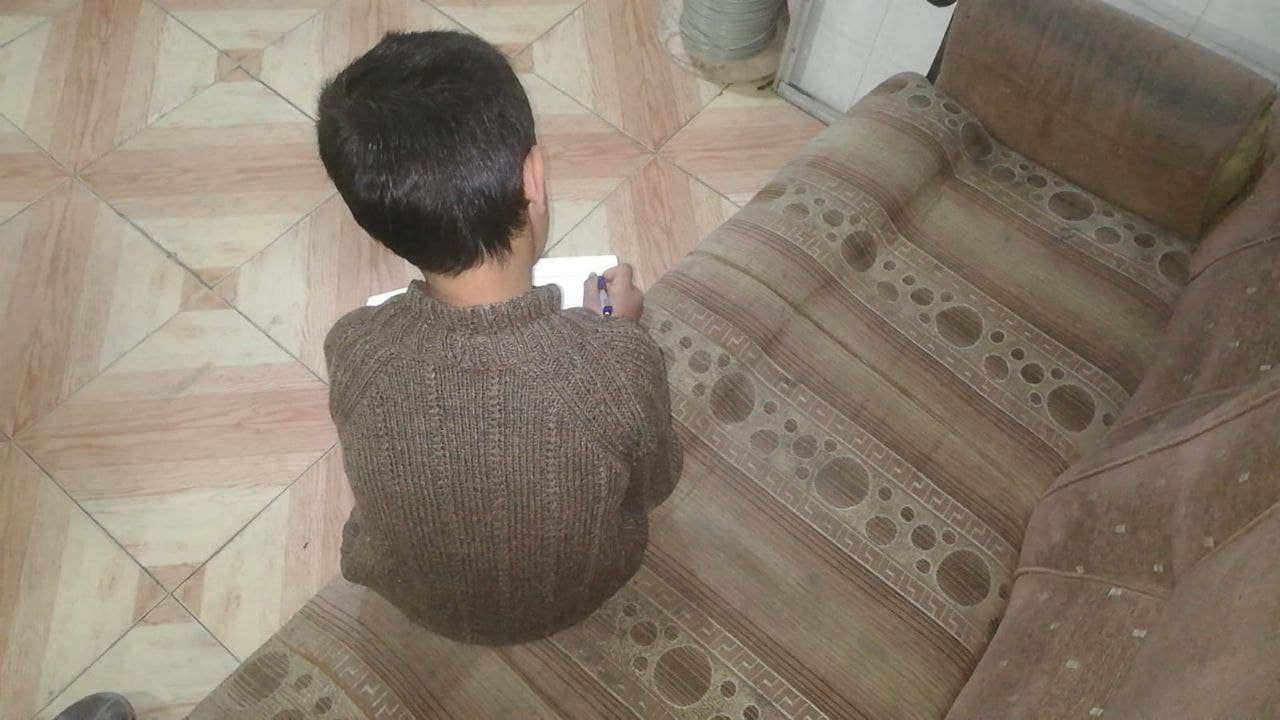Muhammad, ein Waisenkind vom Umland in Aleppo