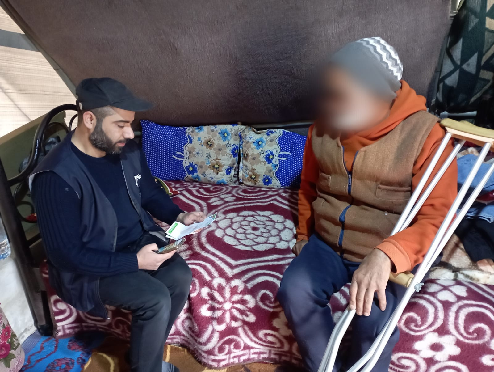 Harsh financial conditions prevent Ahmed from continuing his treatment.
