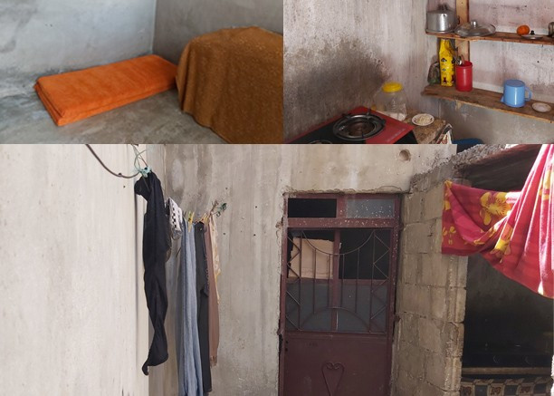 She sells the humanitarian aids they receive to offer food for her children