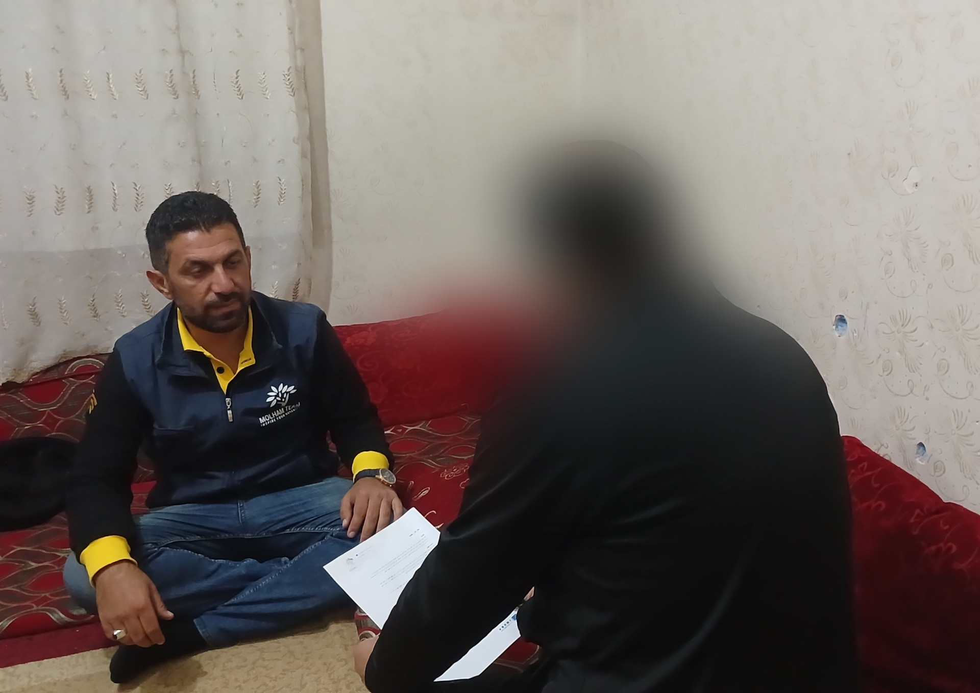 Mahmoud is a father shackled by the chains of illness and need.