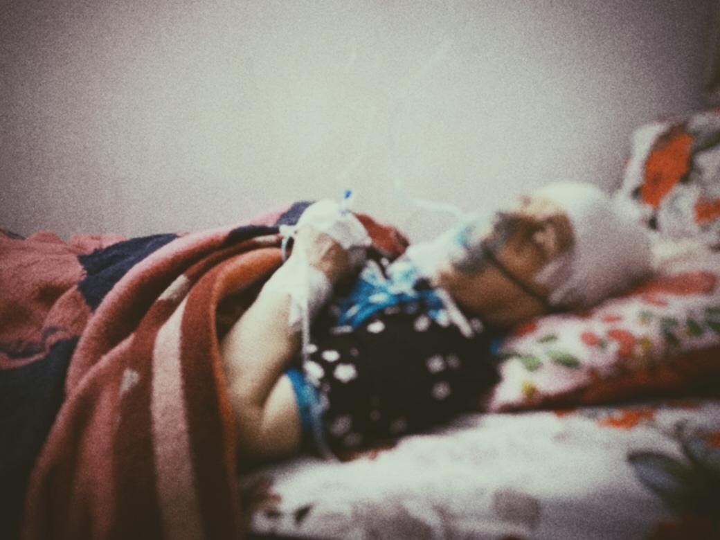A woman with several diseases