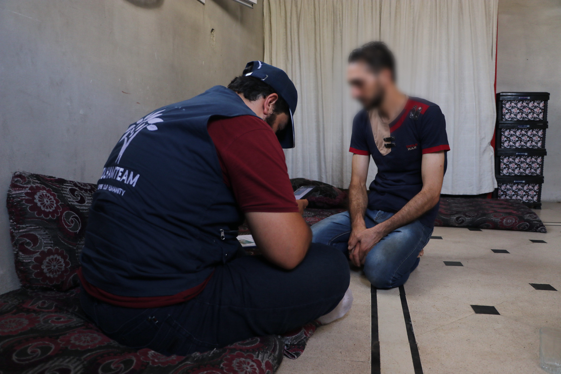 A family living in poverty
