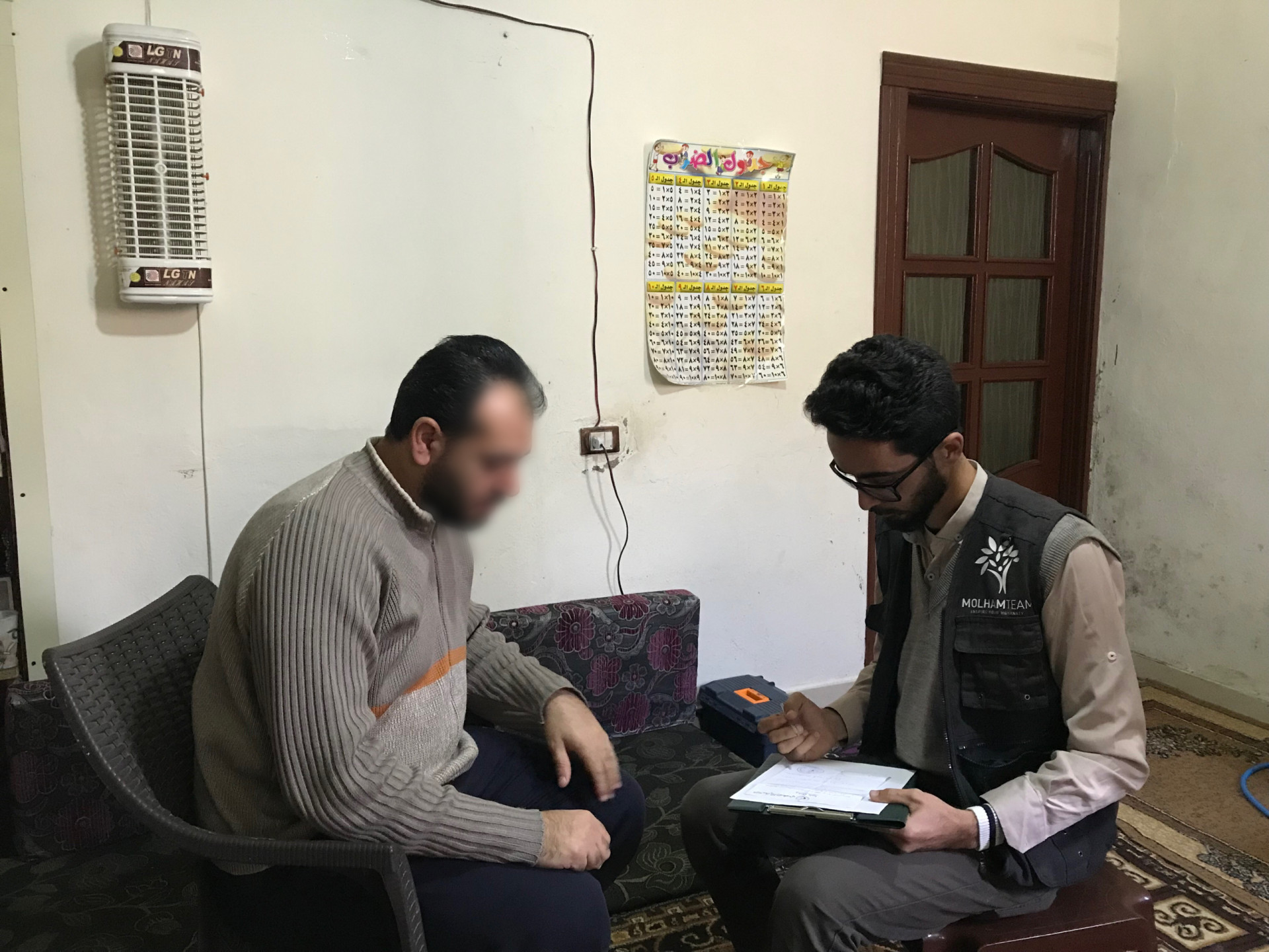 Mahmoud's family live in very harsh conditions