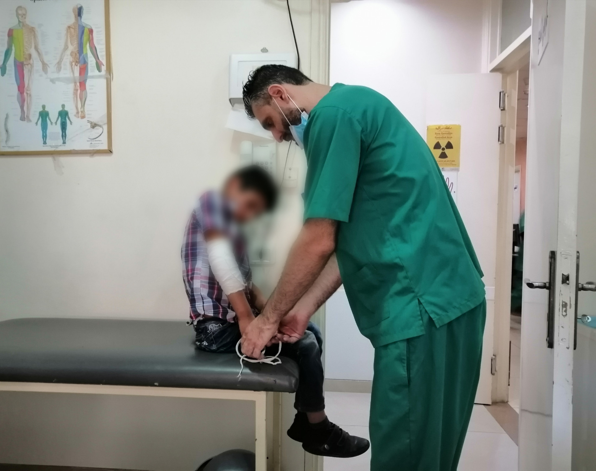 Mohammad is a kid who suffers from displaced fracture needs your help