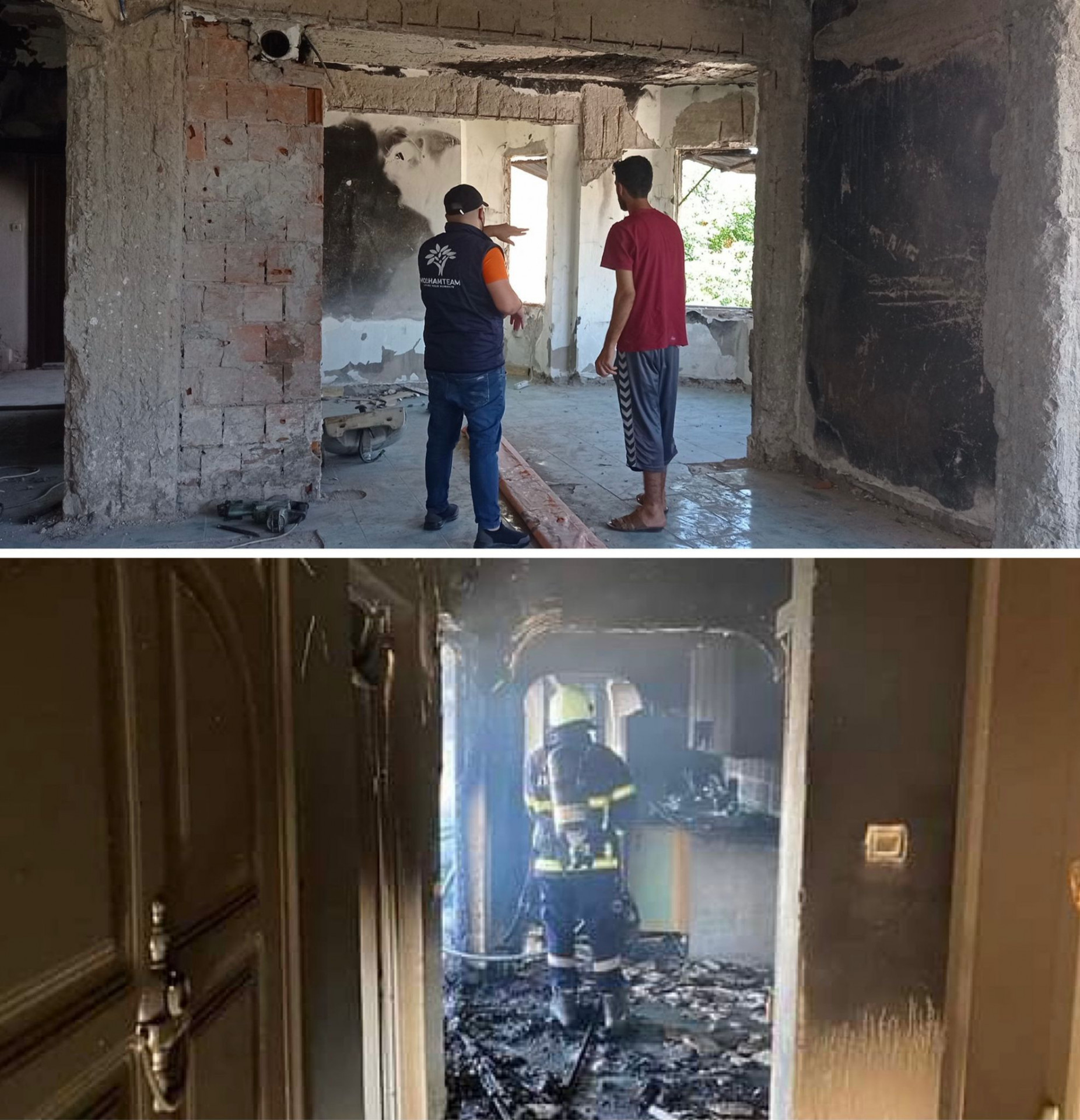 A family lost the house and all belongings due to a fire.