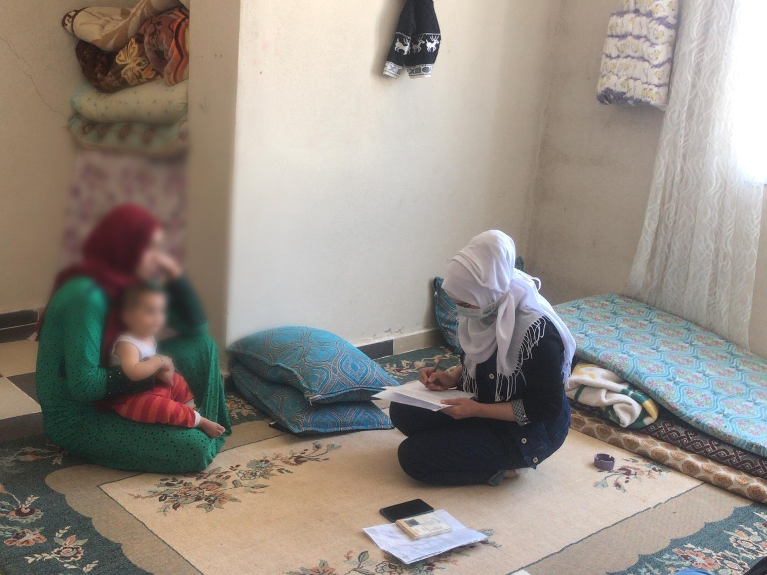 A family is in need for physical and moral assistance