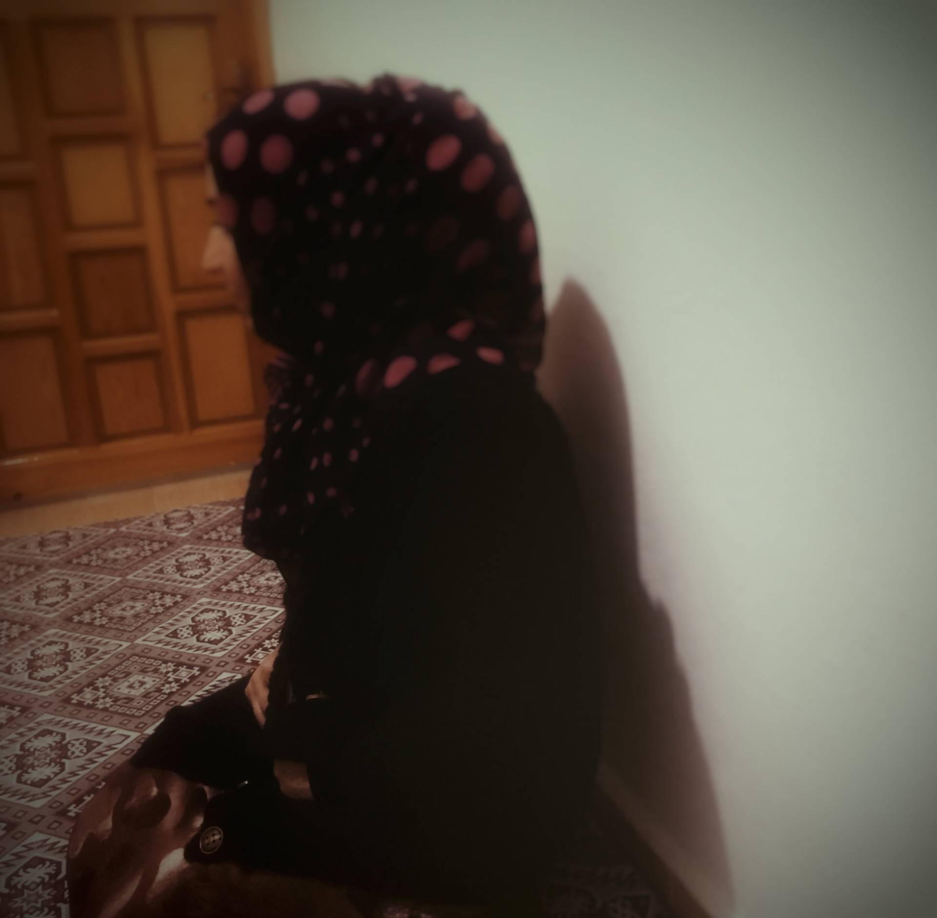 A young woman with severe loss of hearing