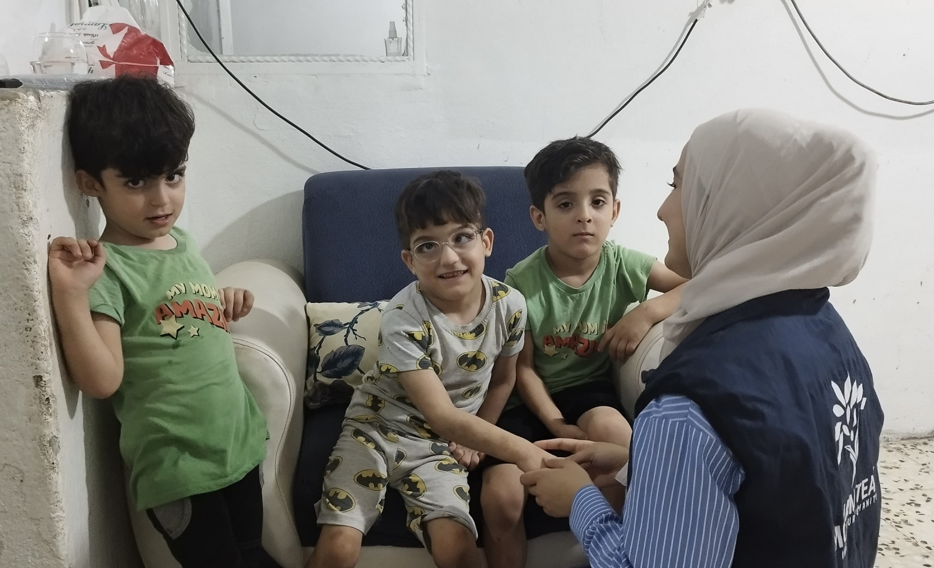 A mother of three children with no support or breadwinner!