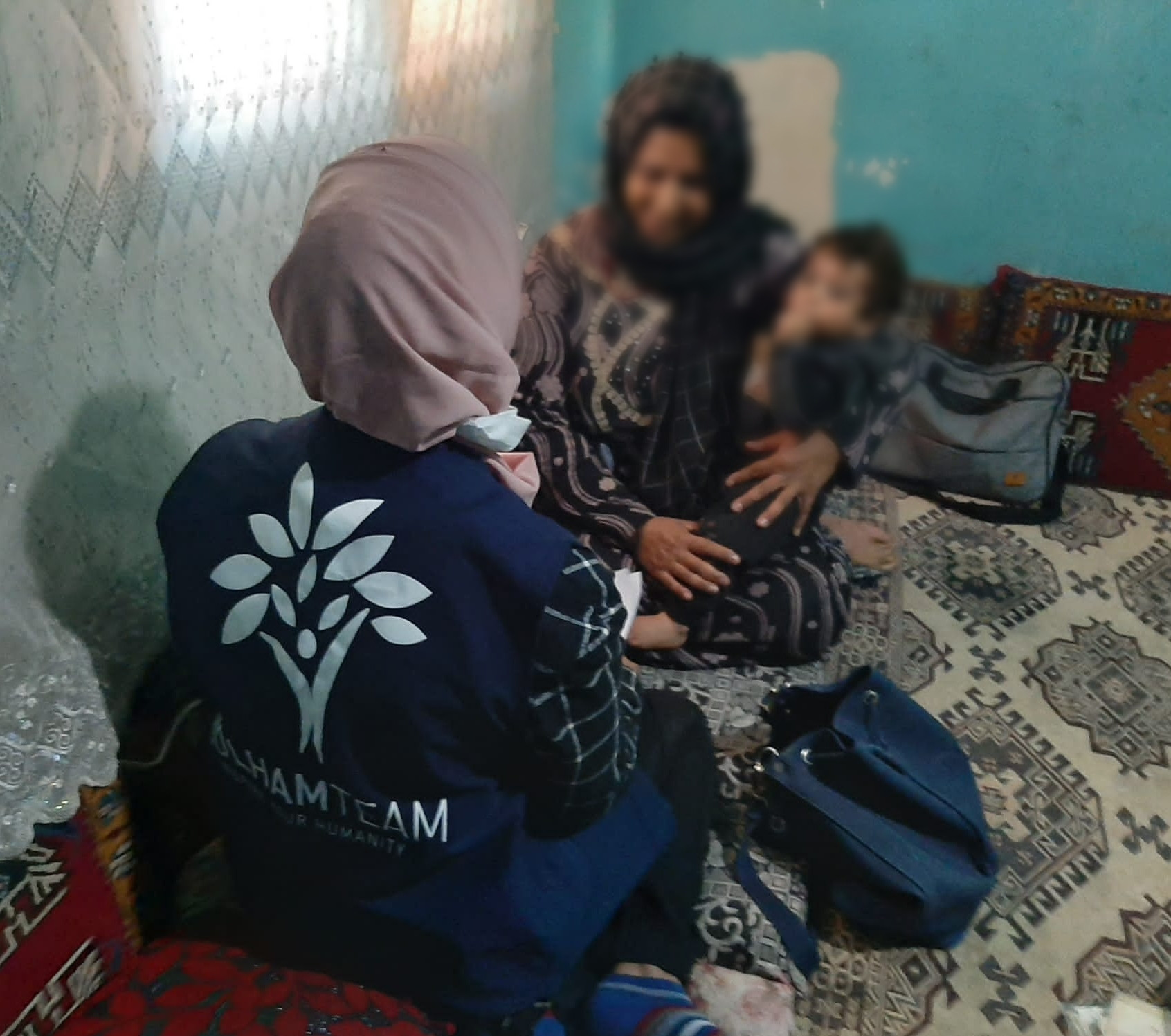 Sixteen people live in a small house within poor conditions