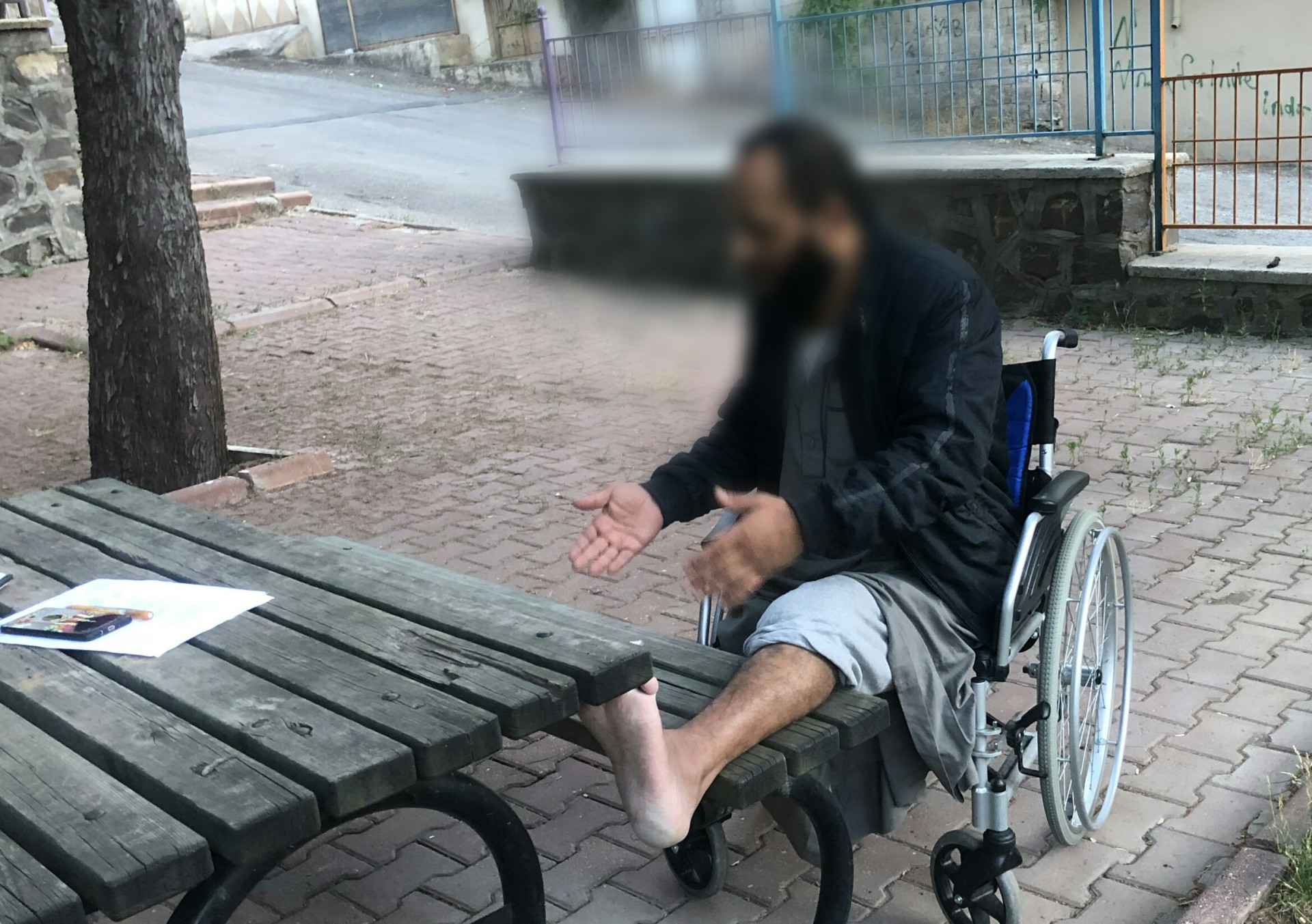 It is only one step, left him paralyzed