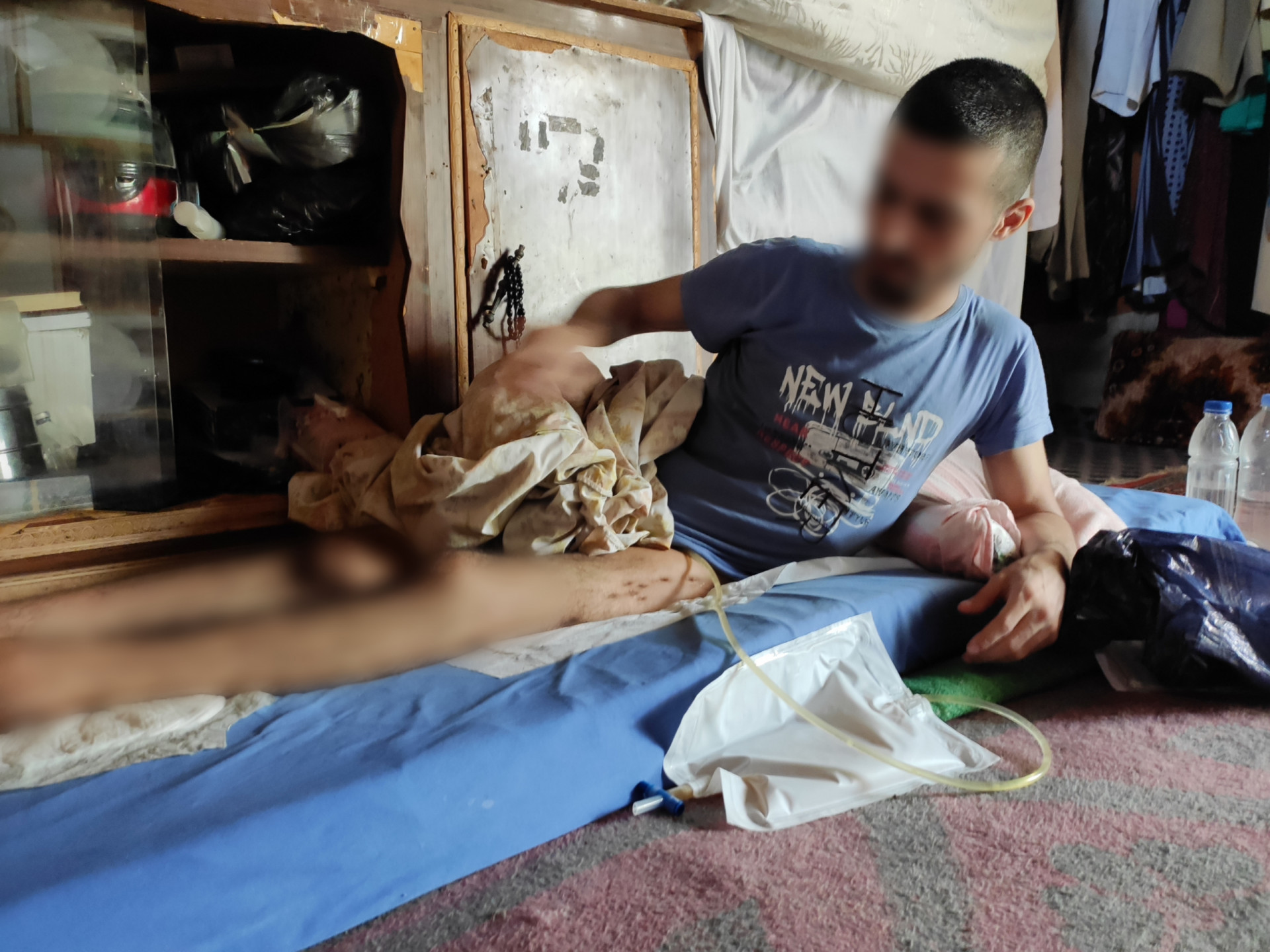 An injury has prevented him from taking care of his family.