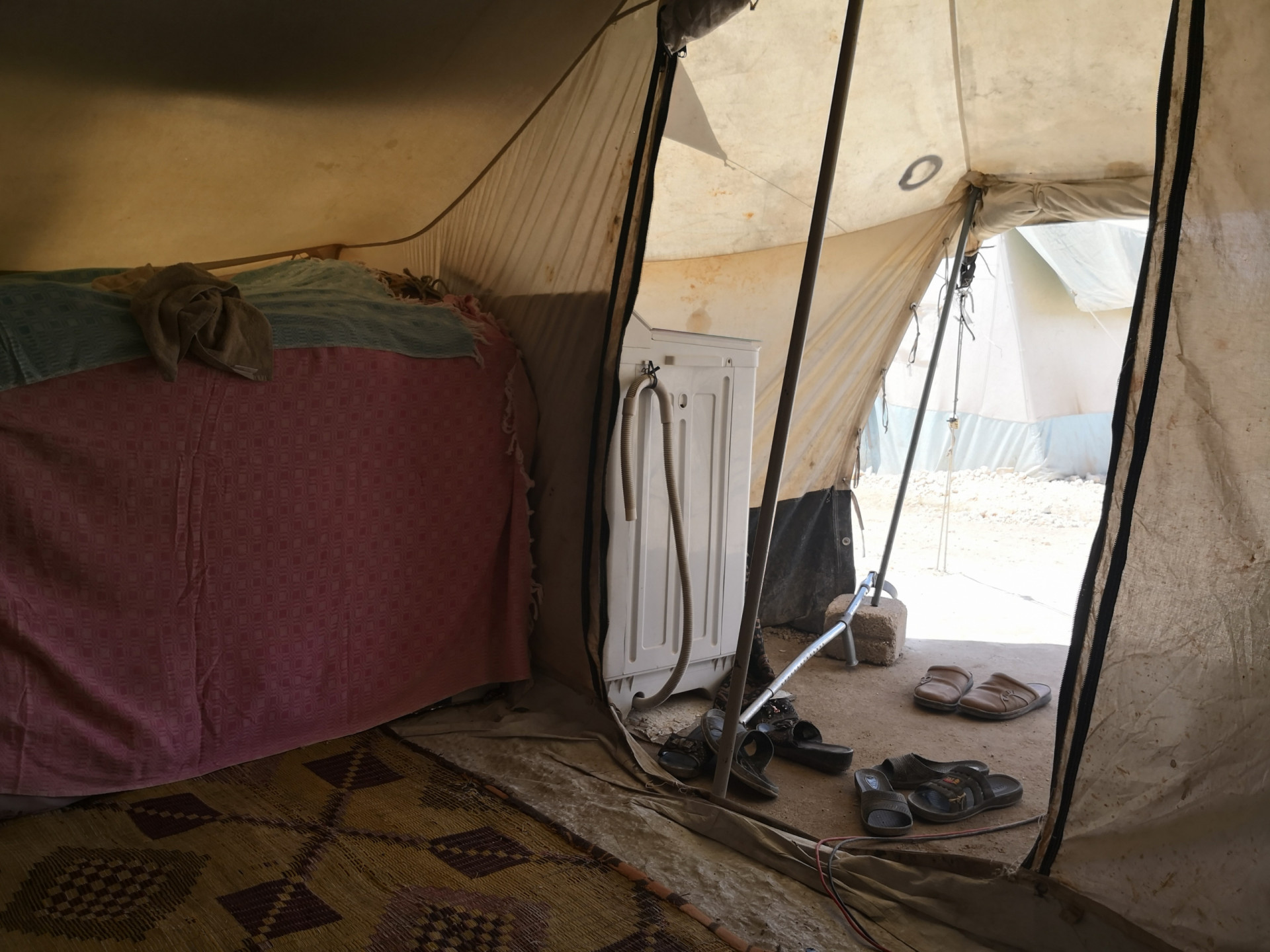 A family needs shelter and food