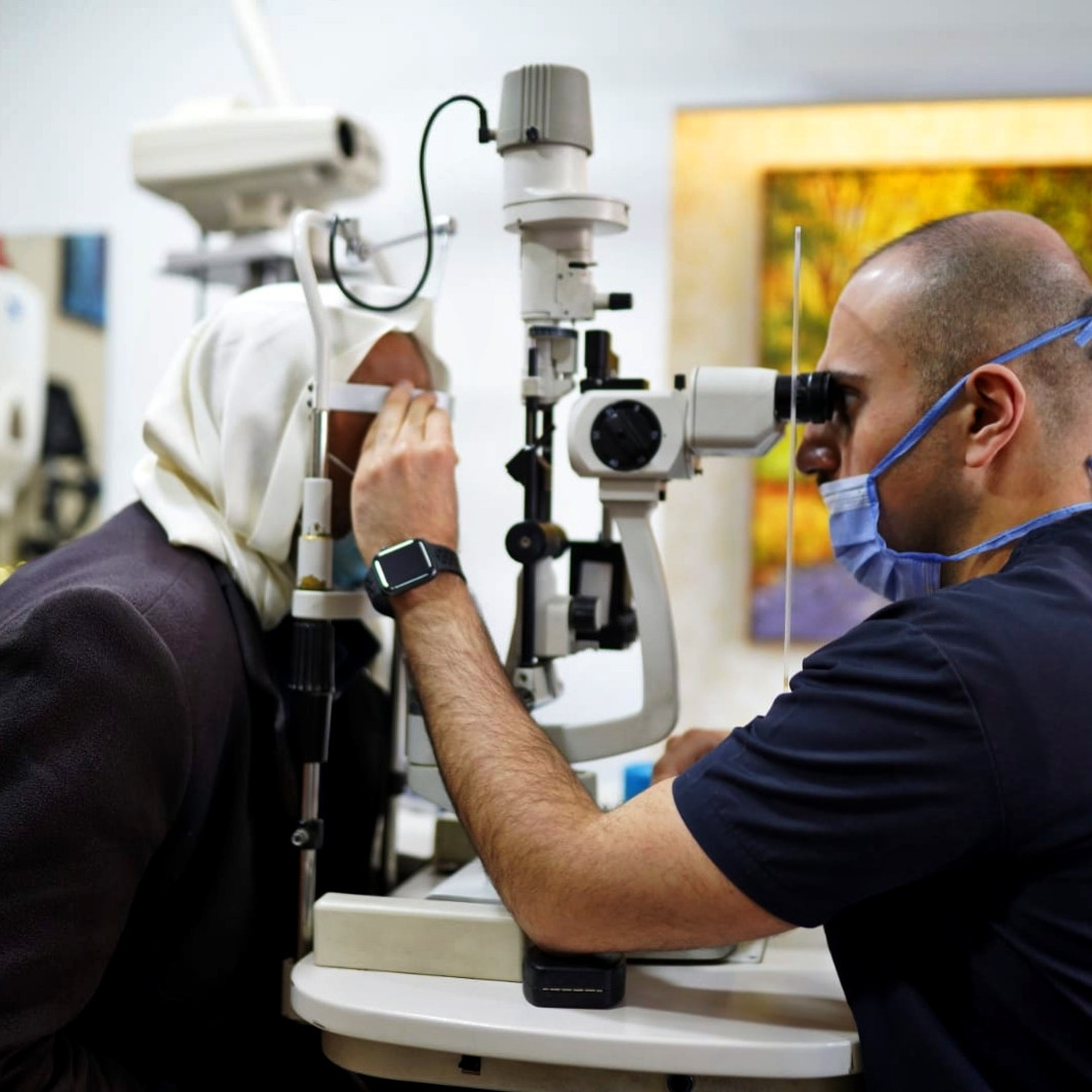 Abdulkarim is with cataract, needs surgery