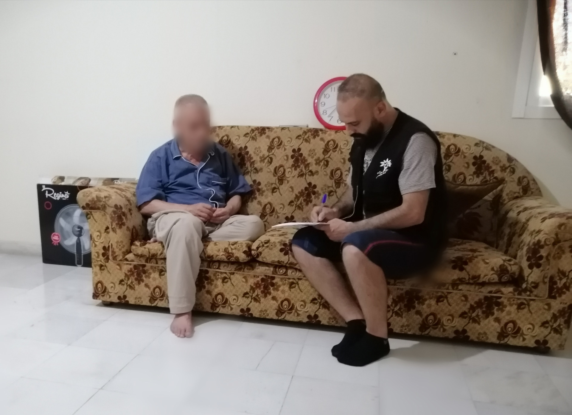 His son left him alone!