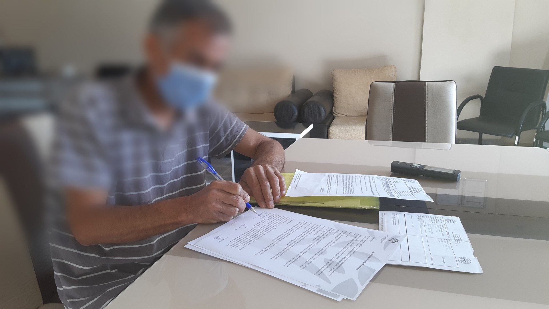 Uncle Abdulsatar suffers from colon cancer