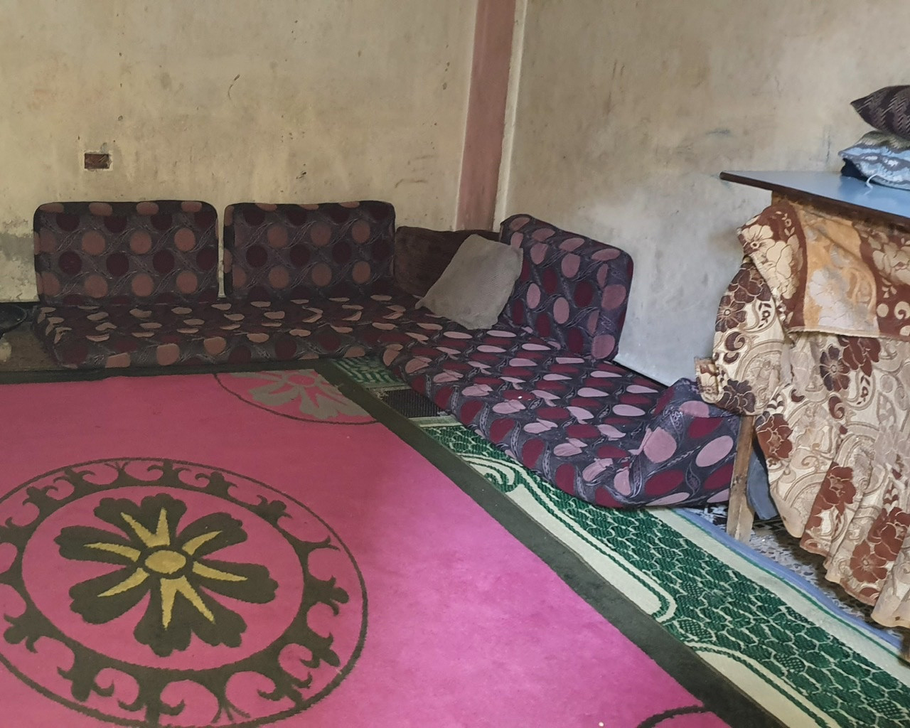 They are orphaned children live with their mother in poor situation