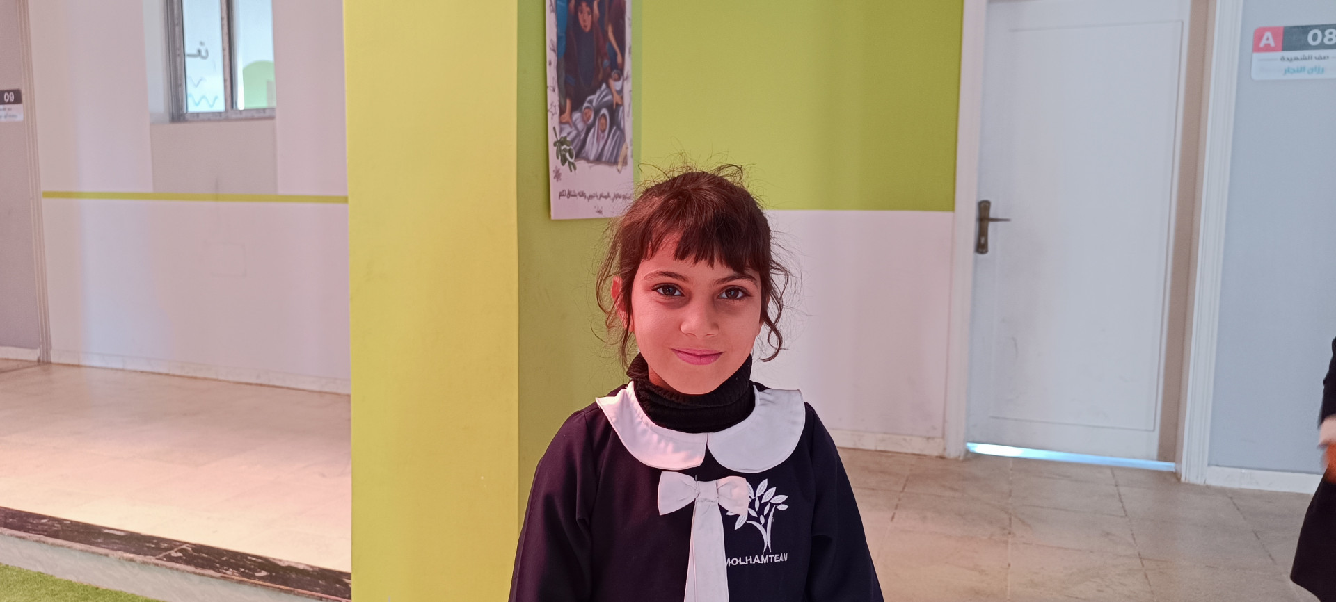 Hawraa is an orphaned child who needs a sponsorship.