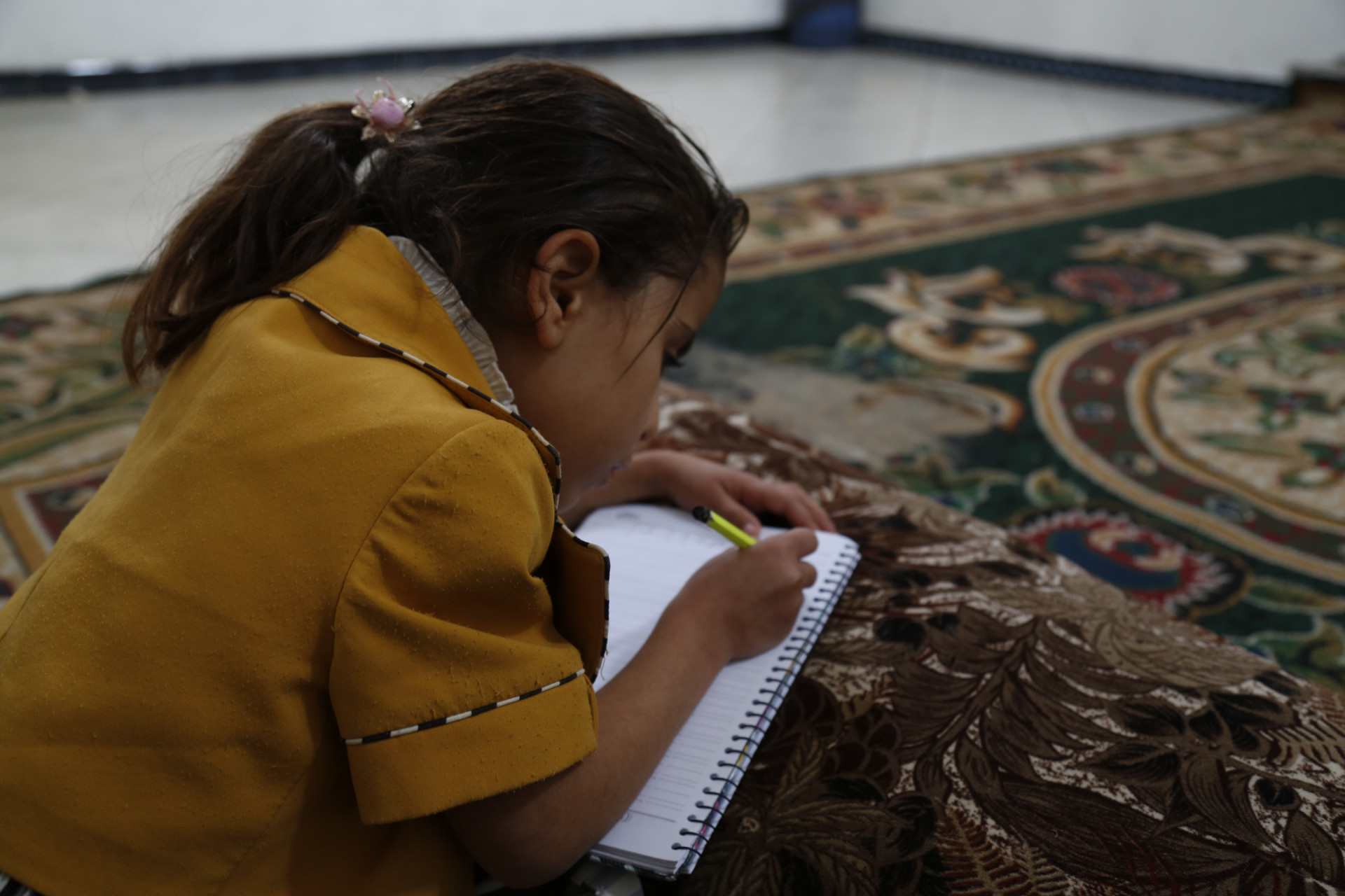 Nusaiba is an orphan from the countryside of Aleppo