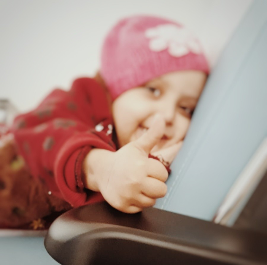 A girl with leukemia