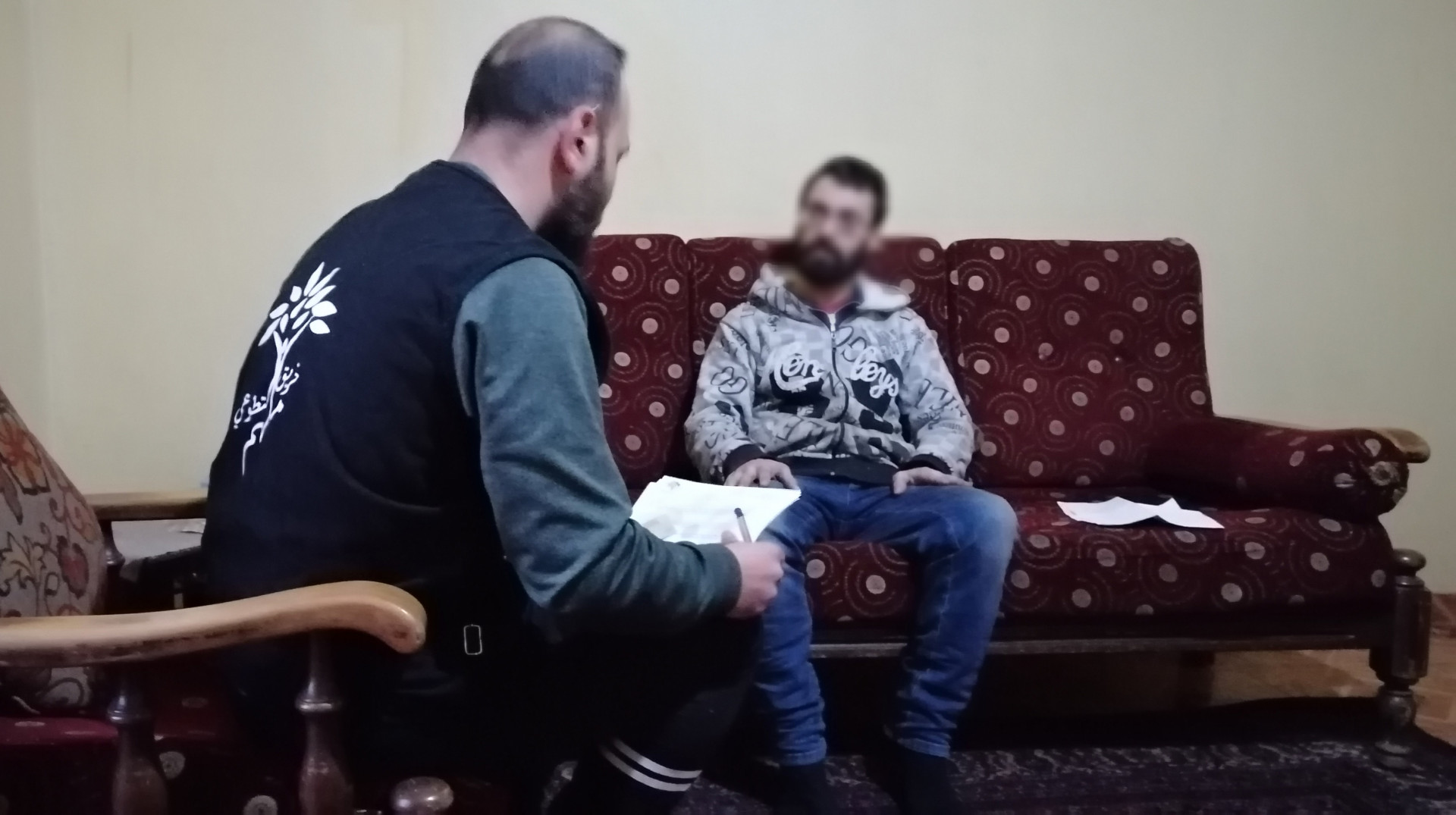 Alaa is unable to work due to vision impairment