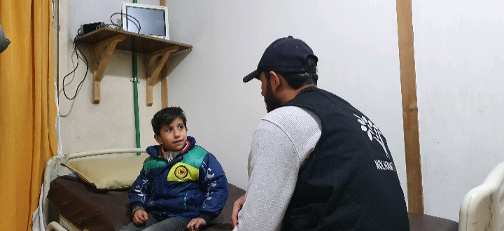Mustafa is with hearing loss, so he lost his study