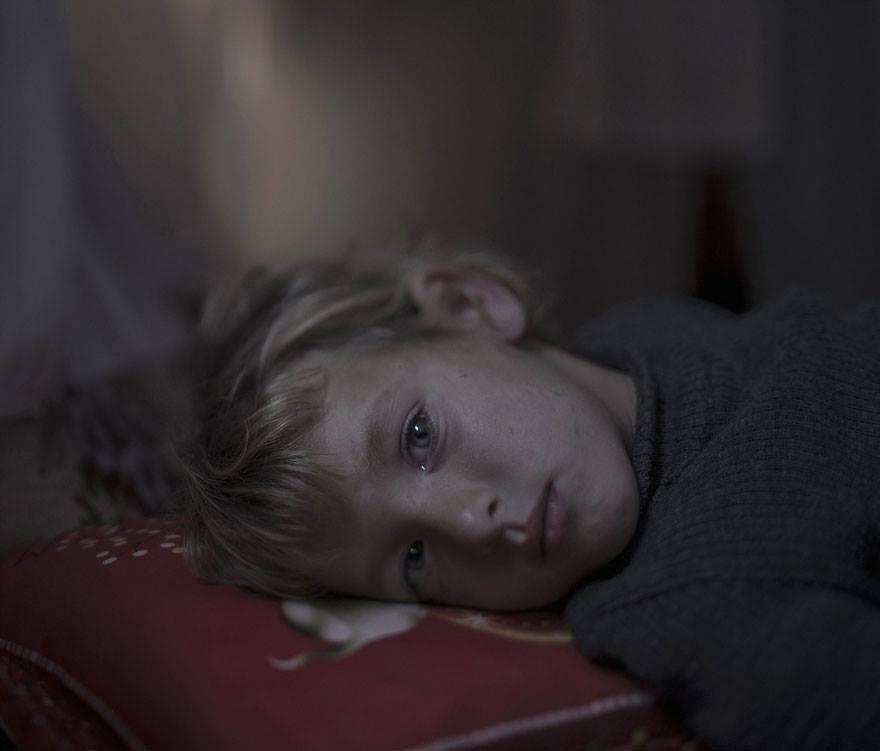 A child needs medicine