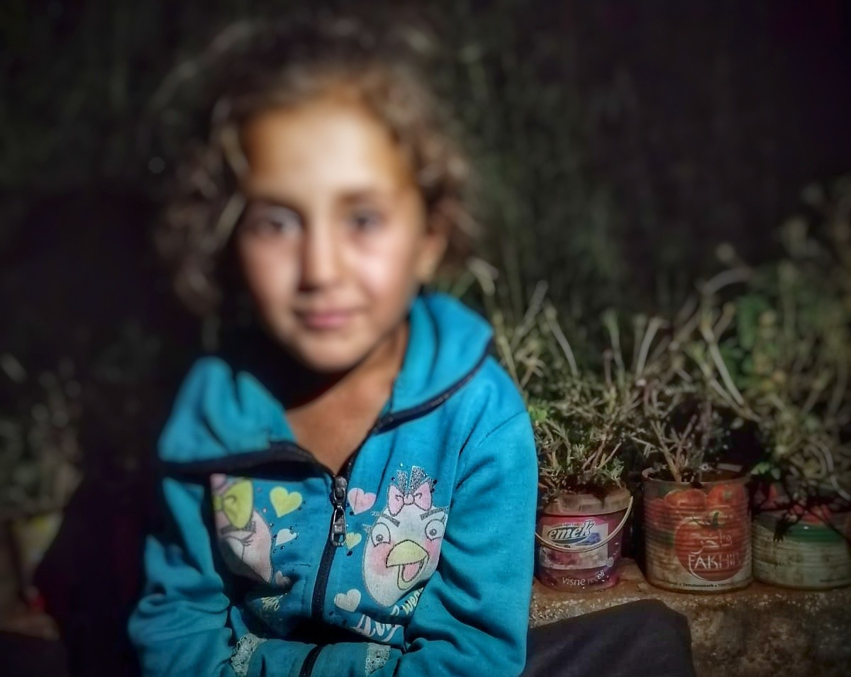 A girl child with cancer