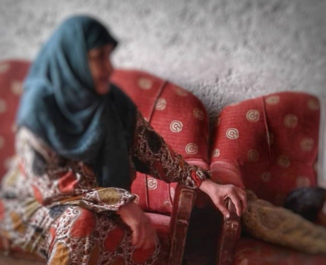 A woman with severe hearing loss