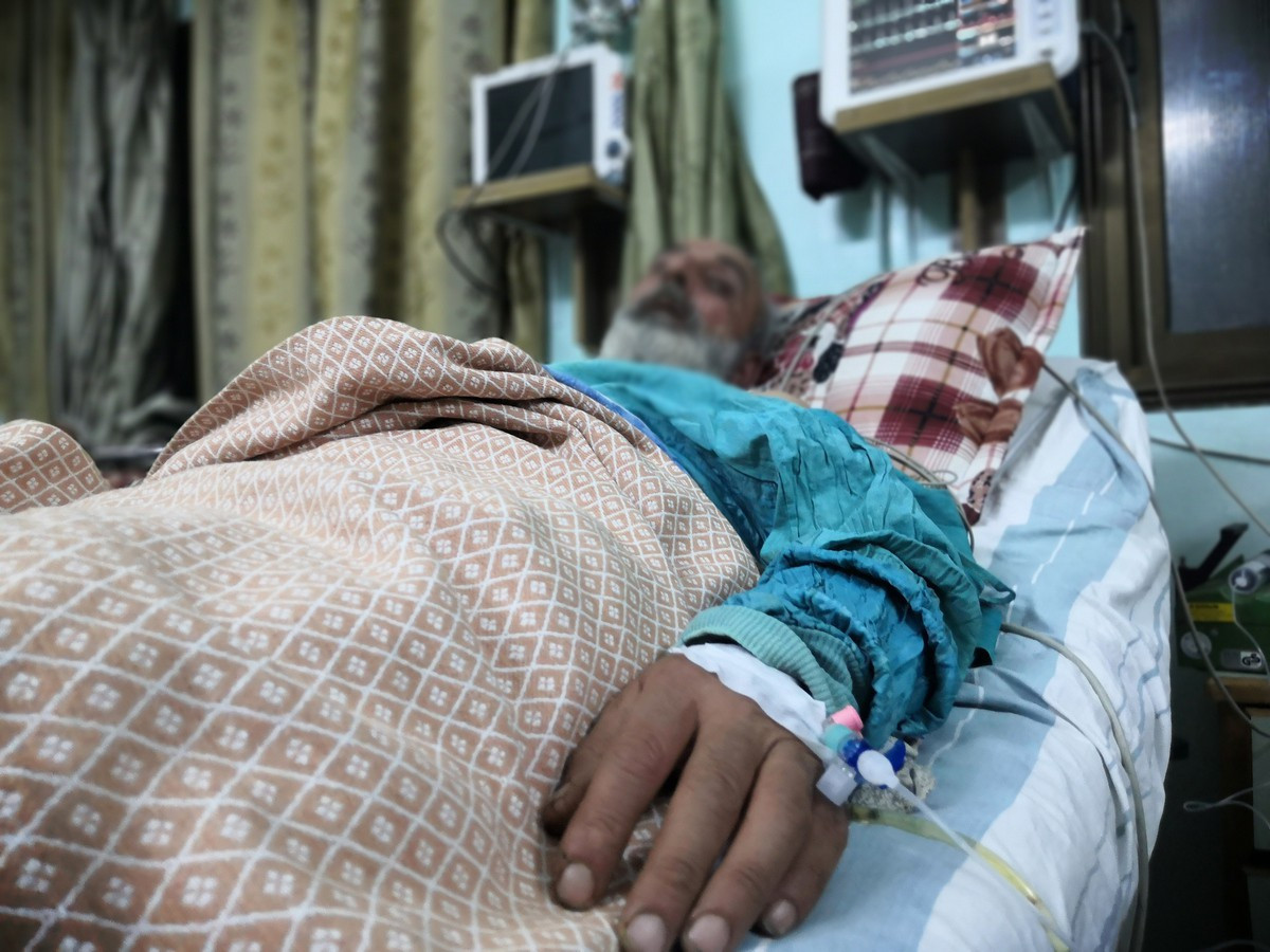 Ahmad is at the intensive care unit ICU waiting for your support
