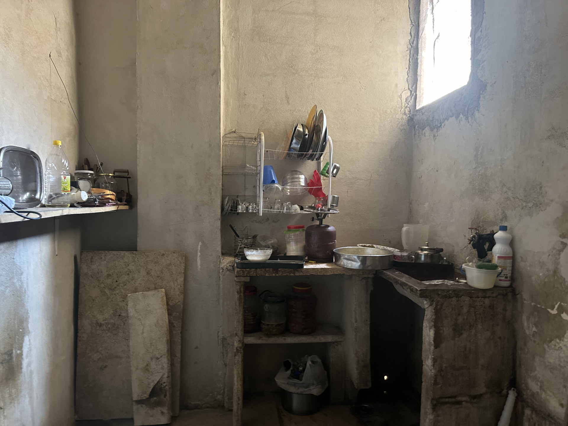 A family living in extreme poverty