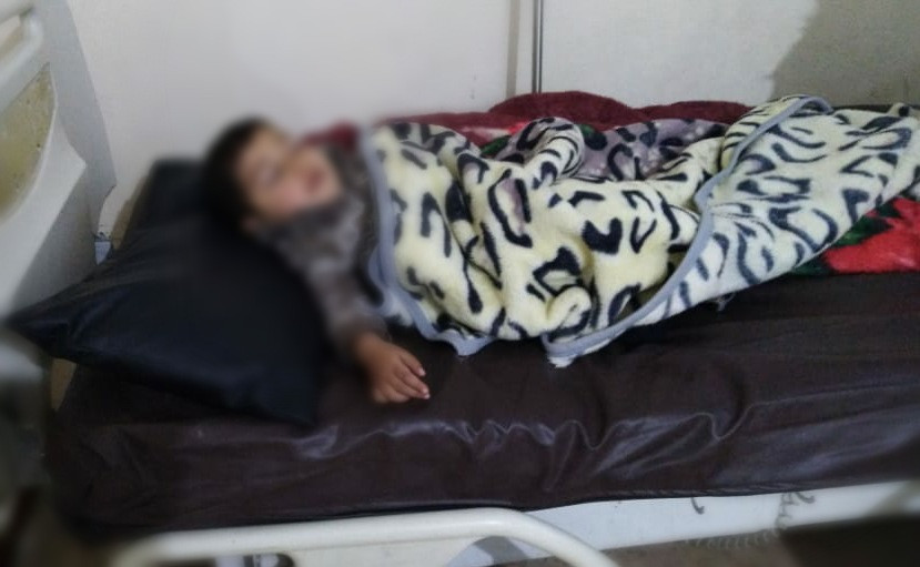 A child in dire need of surgery.