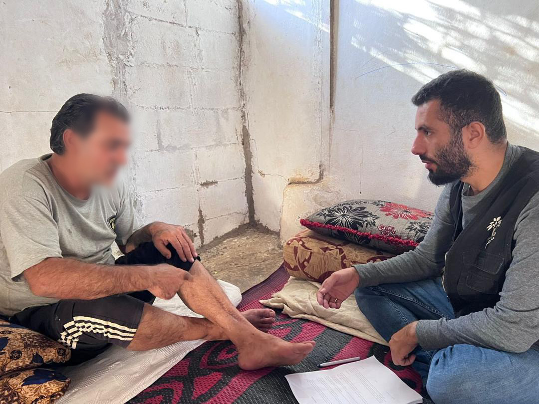 Khaled's family is facing difficult conditions as a result of his injury.