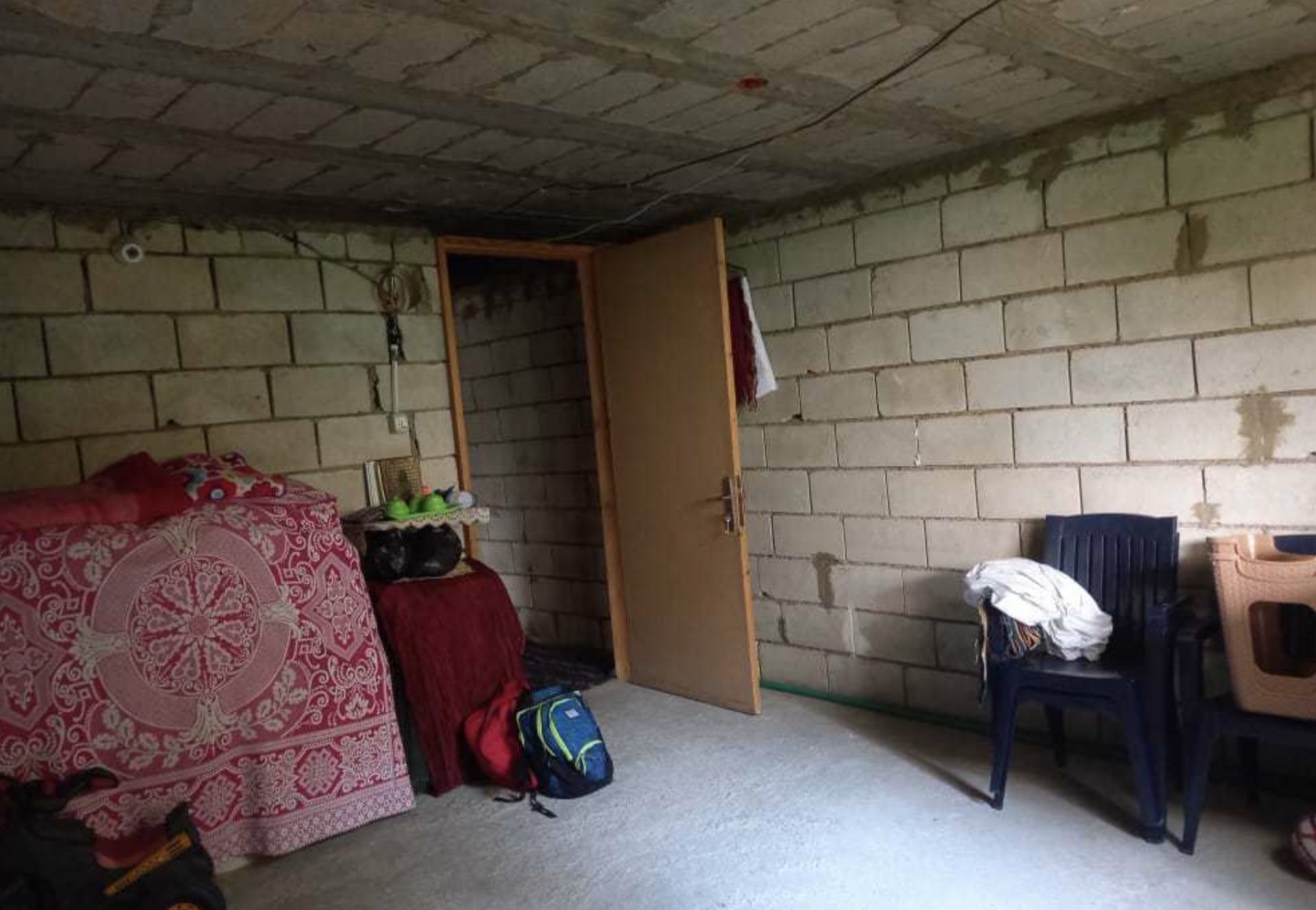 Mr. Omar lives in extreme poverty in a house without electricity.