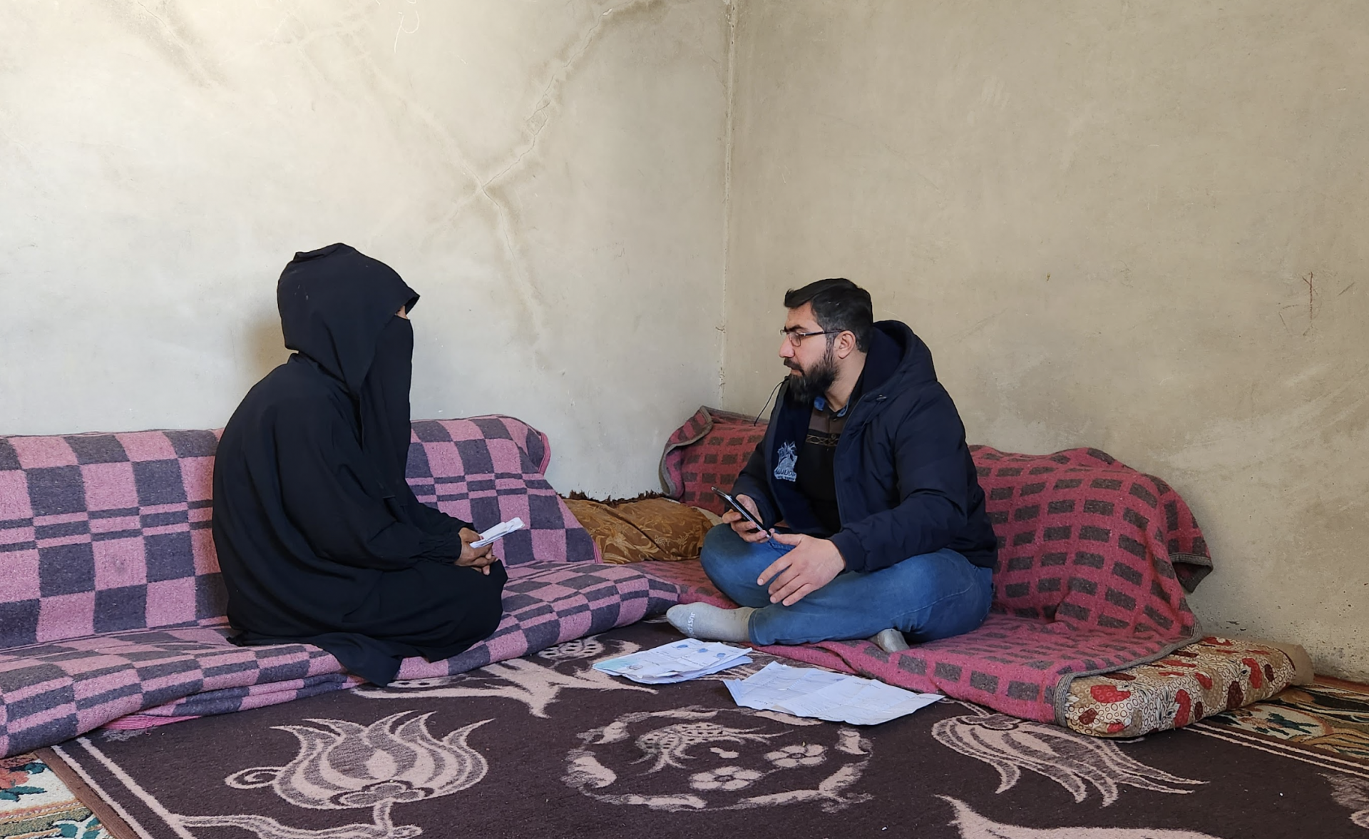 Amira faces difficulties as a result of the earthquake.