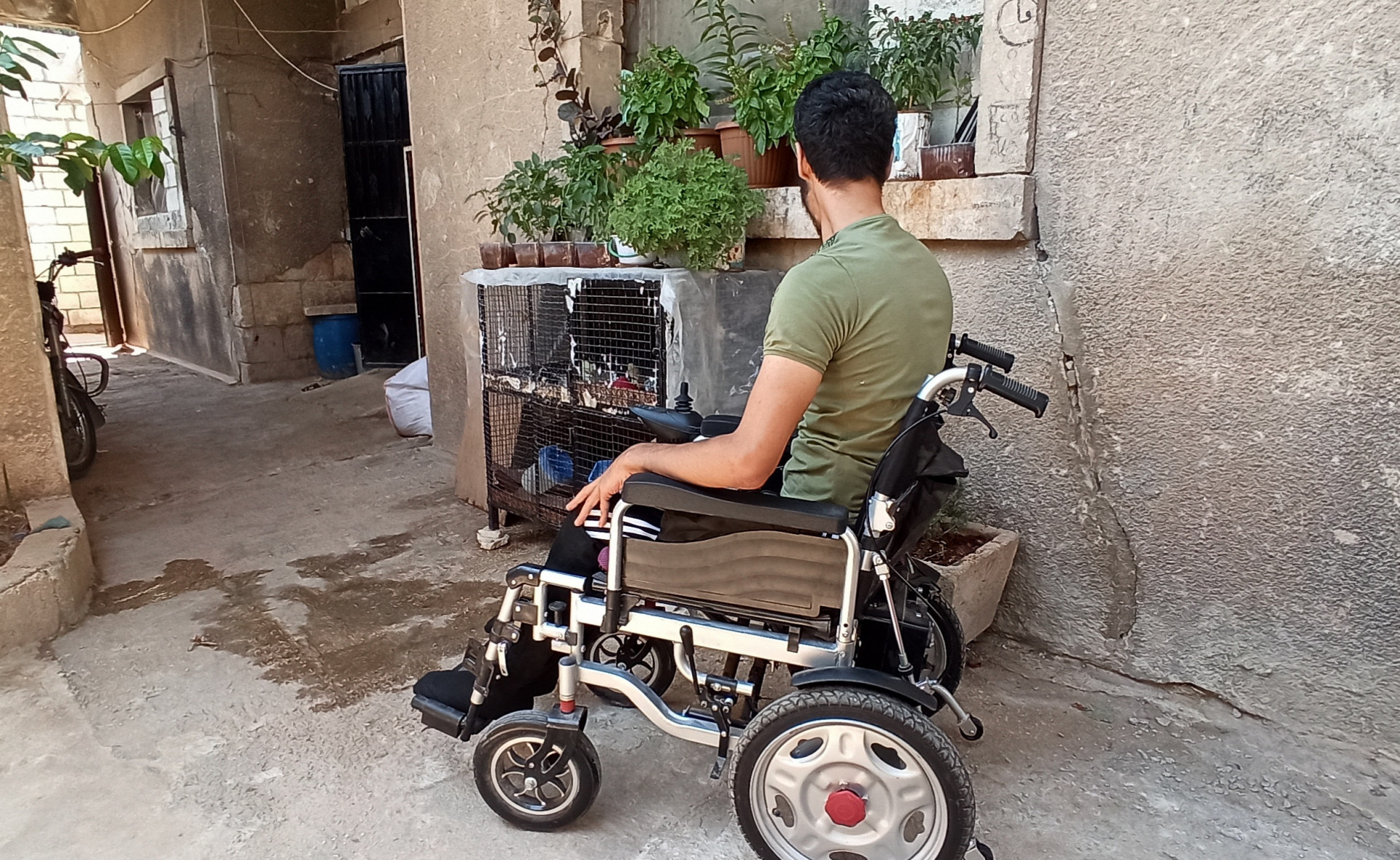 He is paralyzed as a result of a war injury and needs medication