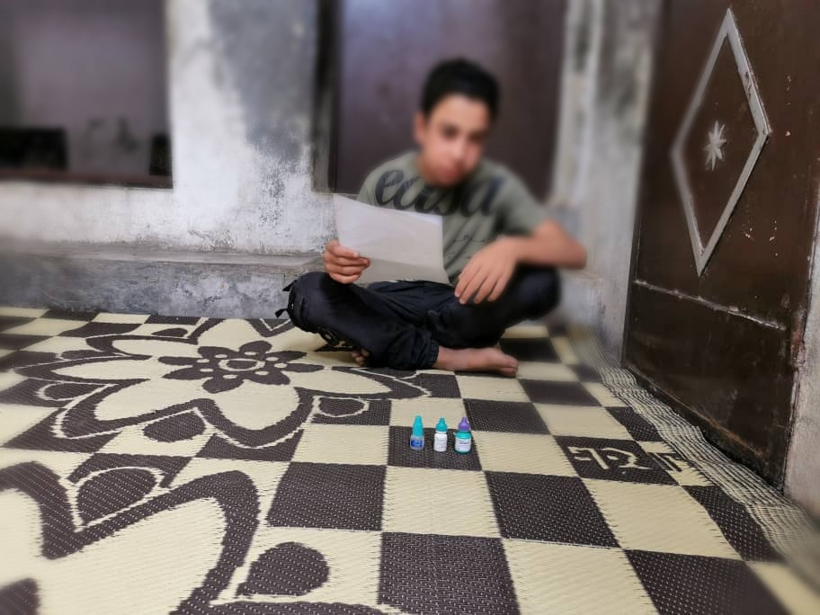 A child needs urgent treatment