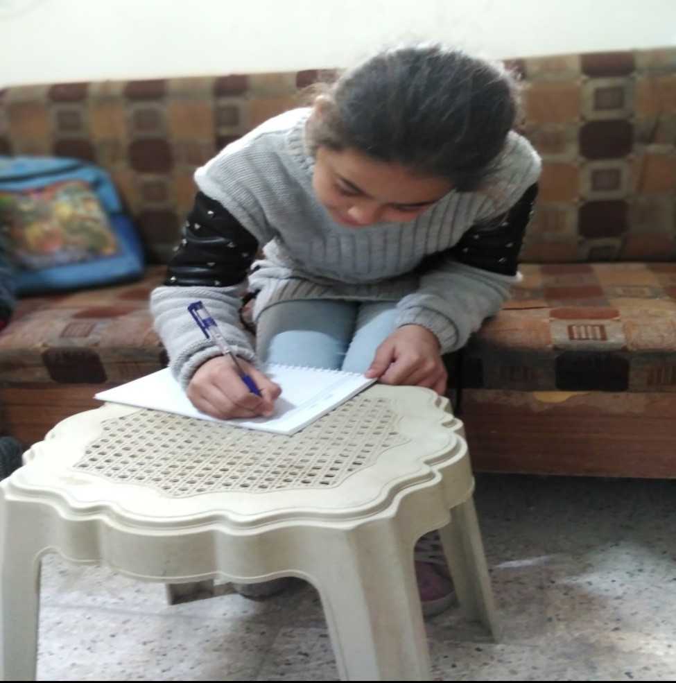 Elaf, an orphan from Idlib